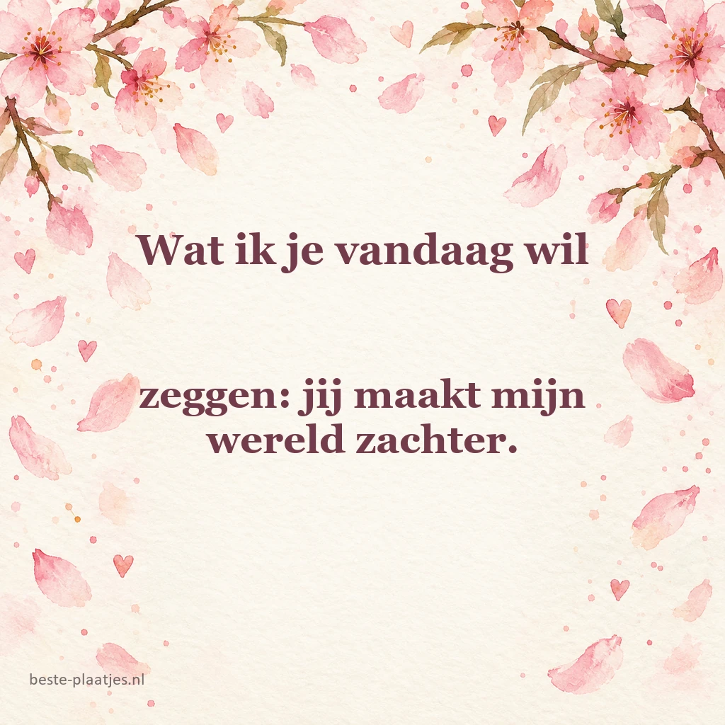Roze bloesemblaadjes zweven rond een handgemaakt kaartvel.